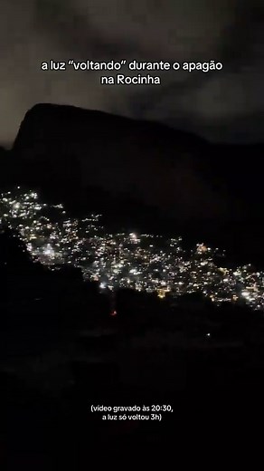 Apagão na Rocinha: Uma Visão Noturna