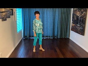 Bosa Nova line dance demonstration and tutorial by Stephie