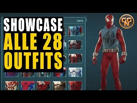 Marvel’s Spiderman 4 PS4 Guide - Showcase - Alle 28 Anzüge / Outfits von Spider-Man