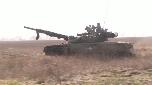 Ukrainian Tank Crews Operating In Donetsk Oblast
