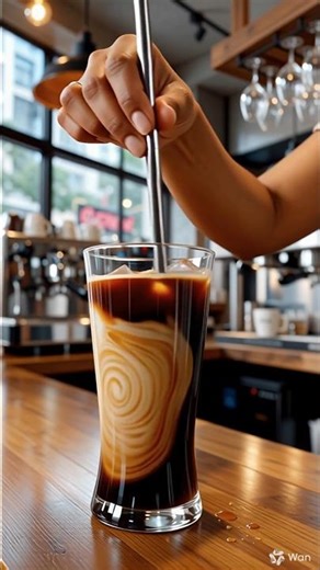 LOUD ASMR Caramel Honeycomb Latte ☕🍯 | Satisfying Coffee Sounds #shorts #shortsfeed #asmr #coffee