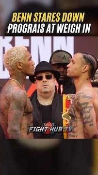 Conor Benn INTENSE Prograis face off at final weigh in!