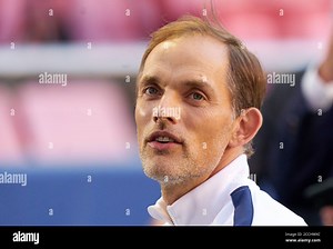 Lisbon, Lissabon, Portugal, 22nd August 2020.  Thomas TUCHEL, PSG Trainer  in the training session for the final match UEFA Champions League, final tournament FC BAYERN MUENCHEN - PARIS SAINT GERMAIN (PSG) in season 2019/2020, FCB,  © Peter Schatz / Alamy Live News / Pool   - UEFA REGULATIONS PROHIBIT ANY USE OF PHOTOGRAPHS as IMAGE SEQUENCES and/or QUASI-VIDEO -  National and international News-Agencies OUT Editorial Use ONLY Stock Photo - Alamy