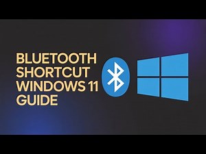How to Create a Bluetooth Shortcut in Windows 11/10 [TUTORIAL]