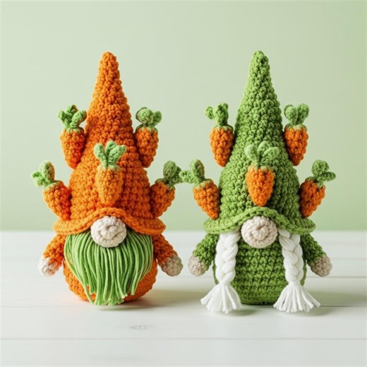 Crochet Easter Carrot Gnome Pattern 2 in 1, Crochet Easter Gnome Patterns, Crochet Gnome Amigurumi, Crochet Food Pattern, Gardener Gift DIY - Etsy