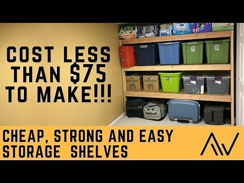 How to make Cheap, Strong and Easy Storage Shelves | Build