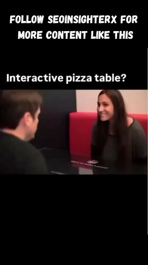 "Imagine ordering, customizing, and playing games—all on your dining table! This interactive pizza table brings food and fun together in the coolest way. Perfect for family nights, parties, or just making dinner a whole experience. Would you try it?" #InteractiveDining #PizzaLovers #TechMeetsFood #DiningExperience #InnovativeEats #FoodTech #NextGenRestaurants #FunWithFood #PizzaParty #CoolGadgets | Seo Insighterx