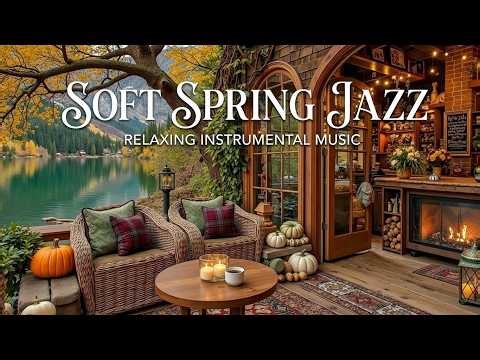 Soft Spring Jazz | Lakeside Cafe Piano for Cozy March Mornings & Study