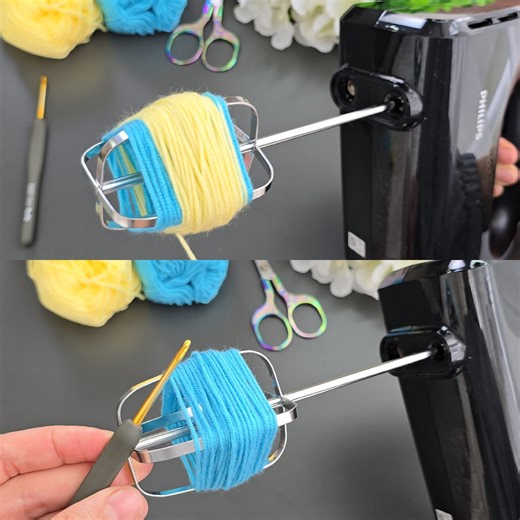 113K views · 328 reactions | Super Idea 殺 Turn Your Hand Mixer Into a Powerful Yarn Crafting Machine. | Crochet knitting love | Facebook