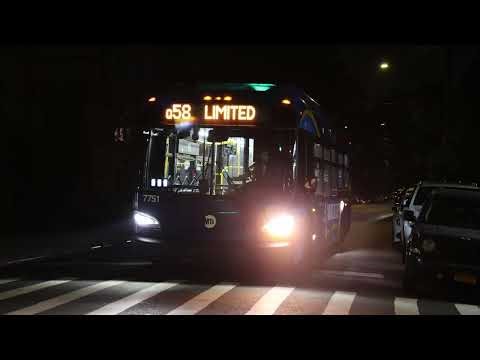 (FINAL Q58 LTD TRIP) MTA NYCT #7751 on the Q58 Limited to Ridgewood Term at Forest Av M Train Sta