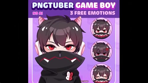Cute Boy Pngtuber Model | Premade Vtuber Avatar - Etsy