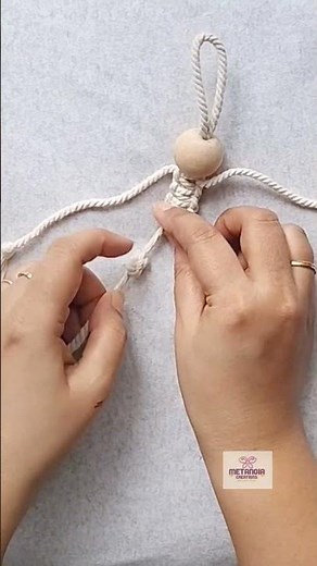 Macrame Halloween Skeleton | DIY Skeleton Ornament Hanging | Spooky Macrame Decor | #shorts #diy