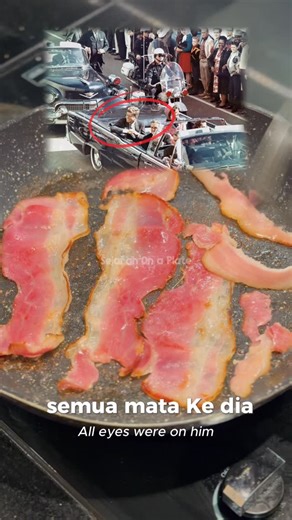 Kristoffer Ray on Instagram: "Telur, bacon, roti, kopi, jus jeruk. Pagi biasa sebelum sejarah berubah. #america #usa #president #lastmeal #bacon #eggs #cooking"