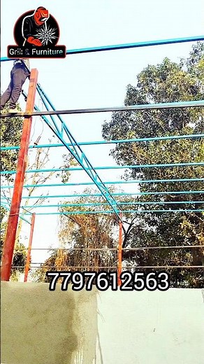 Roofing truss making. iron structure building. How install metal Roofing sheets. #trending #YouTube