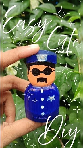 ✨ Easy & Cute DIY Police Officer Craft | Creative Recycling Idea 💙 | Simple Art