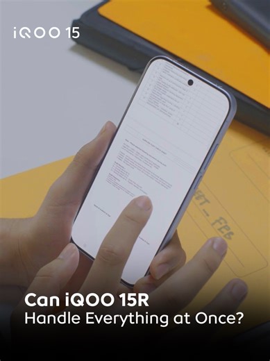 𝘍𝘭𝘢𝘨𝘴𝘩𝘪𝘱 𝘚𝘮𝘢𝘳𝘵𝘱𝘩𝘰𝘯𝘦. Skenarionya simpel tapi mematikan: buka puluhan aplikasi kerja, meeting, video streaming, sampai dokumen berat secara bersamaan. 🏃‍♂️💨 Will it lag? Will it refresh? Kita buktiin performa asli #iQOO15R dengan Snapdragon® 8 Gen 5 Supercomputing Ship Q2 pas lagi di-push! Watch the full speed test now! #RelentlessPerformance