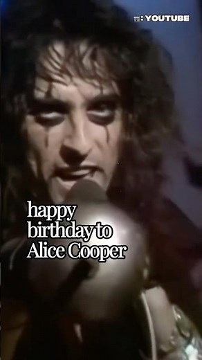 Happy Birthday to Alice Cooper! The Godfather of Shock and Rock!
