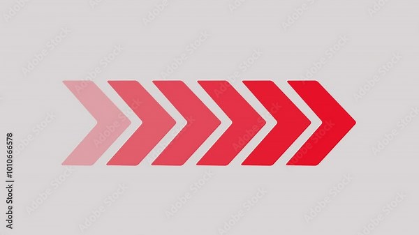 Blinking arrow navigation, arrow on black background, seamless loop animation Arrow sign symbol looping animation direction concept animated in transparent background