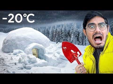 Making Real Ice House IGLOO ! असली का बर्फ का घर🥶 100% Real