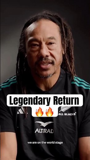 Welcome back to the All Blacks Tana Umaga 🖤🌿