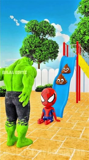 HULK SENT BACK SPIDEY TO SLIDE 😏 #shorts #viral #trending #endless #Bilalxeditz