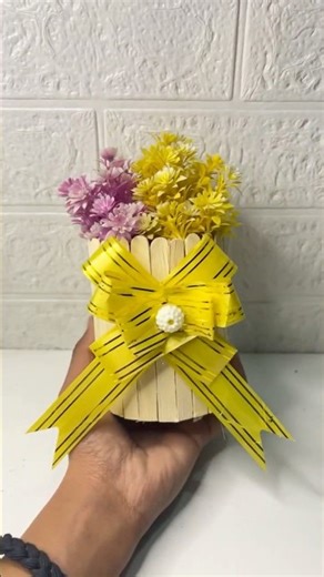 Ice cream stick and tape #shorts #diy #music #papercrafts ￼￼