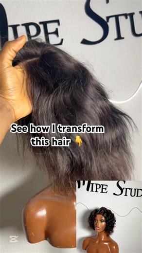 How to style short wig😅🔥🔥🔥 #tutorial #foryou #explore #style #revamping #shortcurlyhair