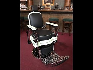1920's Koken Fully Restored Porcelain Barber Chair SOLD FOR $7,495