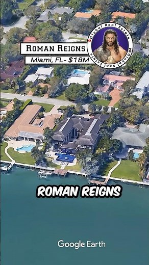 Roman Reigns $18,000,000 homes Miami Florida #romanreigns #house #realestate