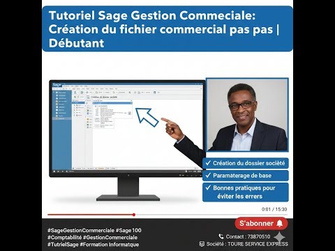 CREATION DE FICHIER COMMERCIALE SAGE GESTION COMMERCIALE I7