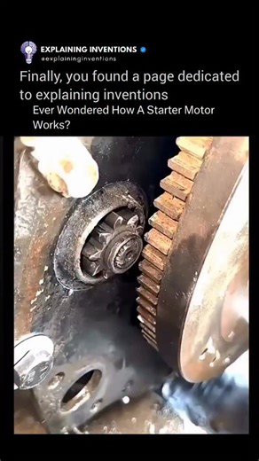 Teaching You Skills | 🧠💫 The starter motor is the small but powerful electric motor that gets your car’s engine running. When you turn the key or press the start... | Instagram