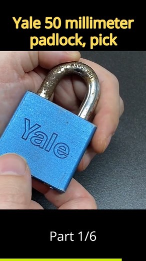 50mm Aluminium Yale Padlock Pick and Gut Pt 1 #asmr #hack #hacker #escape #security #tactical #lockpicking #LOCK #padlock #bypass #locksmith #science #military #secret #viralvideo #foryou #fyp #fypシ゚ #fbreels | Lock Picking V