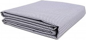 60x80 Inches Antislip Cloth, Vinyl Primary Cloth Backing Fabric, Rug Backing Fabric & Rug Making Supplies Tufting Gun Cushion Punch Needle (Gray)