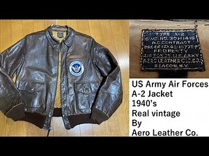 米軍実物A-2ジャケット エアロレザー社(現AVIREX)製 リアルビンテージ