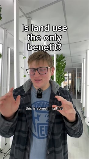 Grow Space Vertical Farms on Instagram: "Is land use the only benefit when growing indoors? We think there are a lot more, but many vertical farms don’t do a good job advertising and utilizing these benefits. #verticalfarming #hydroponics #agriculture #gardening #science #indoorfarm #localfarm #fresh"