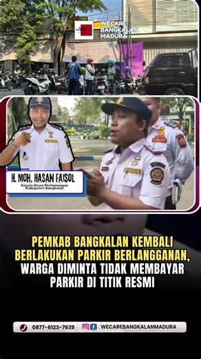 PEMERINTAH Kabupaten Bangkalan kembali memberlakukan sistem parkir berlangganan di sejumlah ruas jalan utama. Kebijakan ini diterapkan sebagai upaya meningkatkan ketertiban, memberikan kepastian layanan parkir bagi masyarakat, sekaligus mengoptimalkan Pendapatan Asli Daerah (PAD). Kepala Dinas Perhubungan Kabupaten Bangkalan, H. Moh. Hasan Faisol, menjelaskan bahwa Jalan A Yani—lokasi yang sempat terjadi keributan beberapa waktu lalu—merupakan salah satu titik resmi parkir berlangganan yang tela