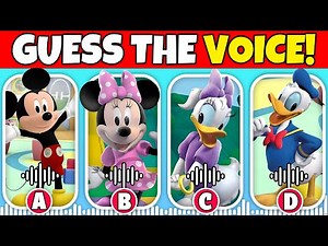 🎉✨Guess The Mickey Mouse Clubhouse Characters By Voice🔊! | Daisy, Donald, Minnie Mouse, Toodles