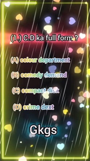 Cd ka full form #gkgs #new #short #education #study #english #computer #okfullform #studytips