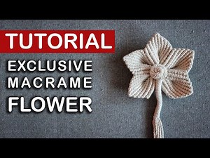 Tutorial Exclusive Macrame Flower 🌸/ HandMade Meditation / 🌸 Flower Boho Decoration