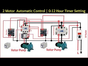 Two motor automatic control | 0-12 Hour Timer Setting