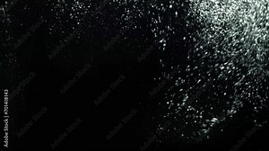 Water splash With Bubbles , water explosion or object hitting the water surface