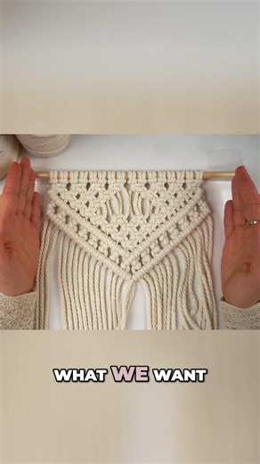 The Quick Fix That Straightens Macramé