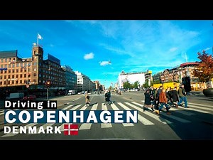 Driving in COPENHAGEN centrum, DENMARK 2022 [ 4k Driving video ]