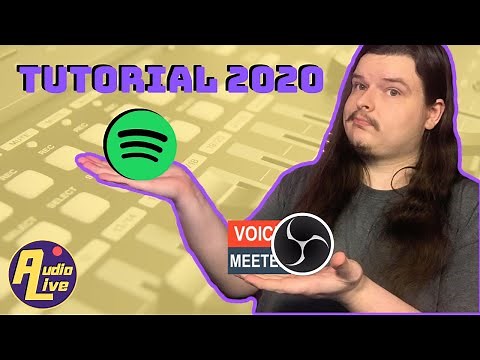 Spotify Audio in OBS and VoiceMeeter! | Working 2022!