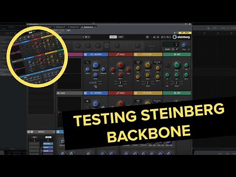 Review: Steinberg's new drum synth named Backbone! (drum re-synthesizer)
