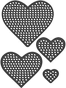 Rhinestone Genie Hearts RT2-HEA004 Magnetic Rhinestone Template