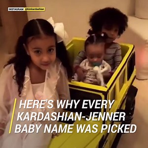 9M views · 261 reactions | The Kardashians have some pretty *unique* baby names.  Here's how they came up with all of 'em. ❤️ | Cosmopolitan | Facebook