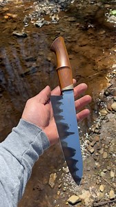 4.5K views · 131 reactions | A knife for my wife. Stainless San Mai, hammered bronze and the tree of life (Lignum vitae) | Hoffman Blacksmithing | Facebook