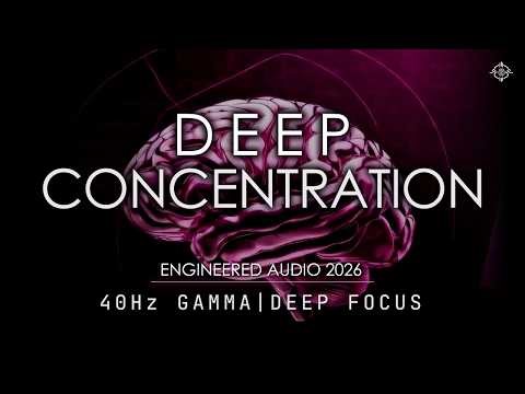 40Hz Binaural Gamma Waves - Ultra Deep Concentration