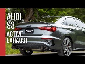 2022-2024 AUDI S3 // MBRP 3" Cat-Back, Active Profile, Quad Rear Exit Exhaust Overview